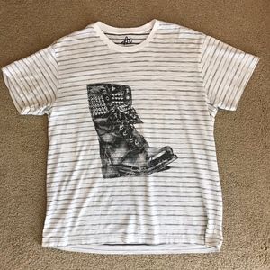 Ai Authentic Icon Oversized Combat Boot T-Shirt